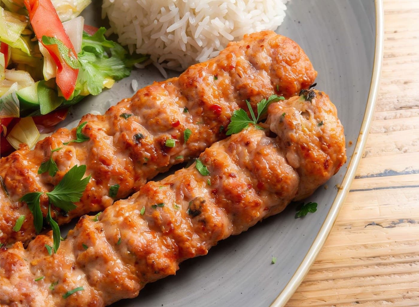 Chicken Kabab With Rice