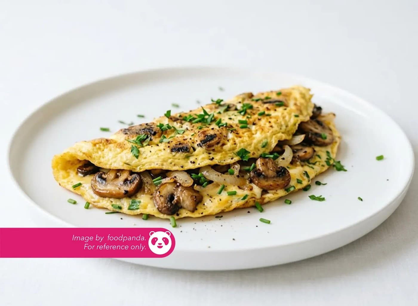 2 Egg Omelette - Onion and Mushroom