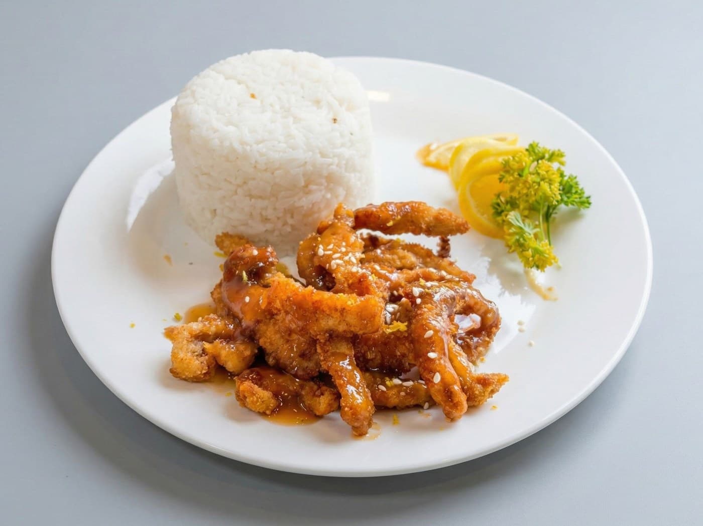 Orange Chicken With Rice