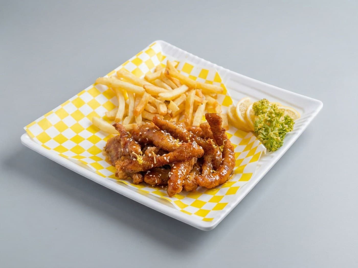 Orange Chicken With Fries