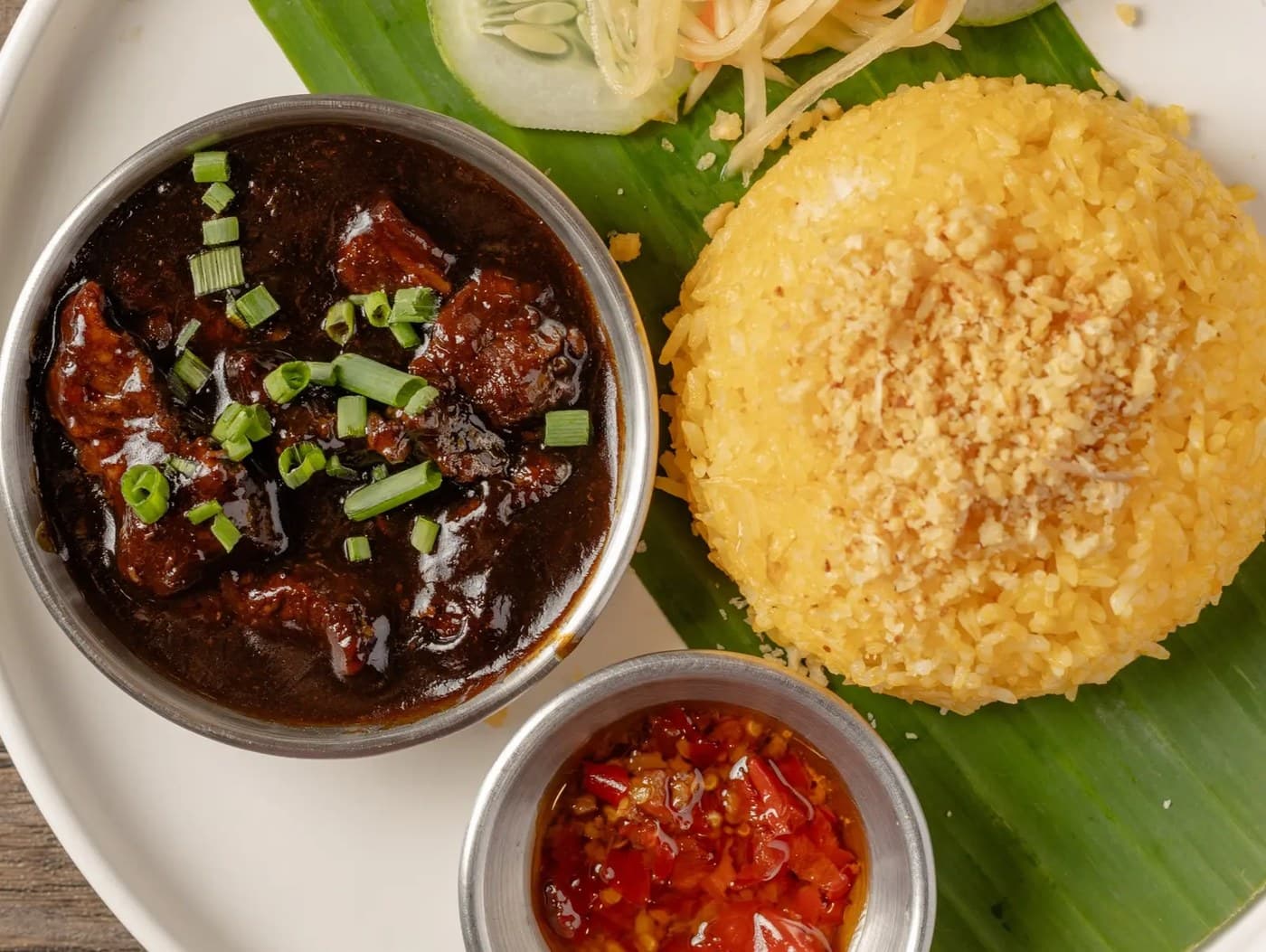 Braised Beef Pares Meal