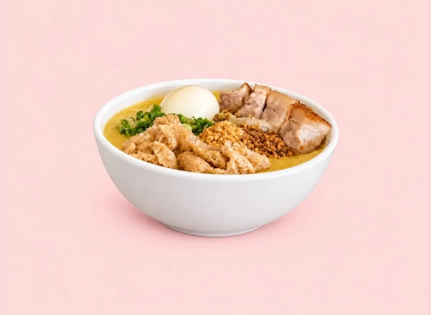 Goto with Lechon Kawali