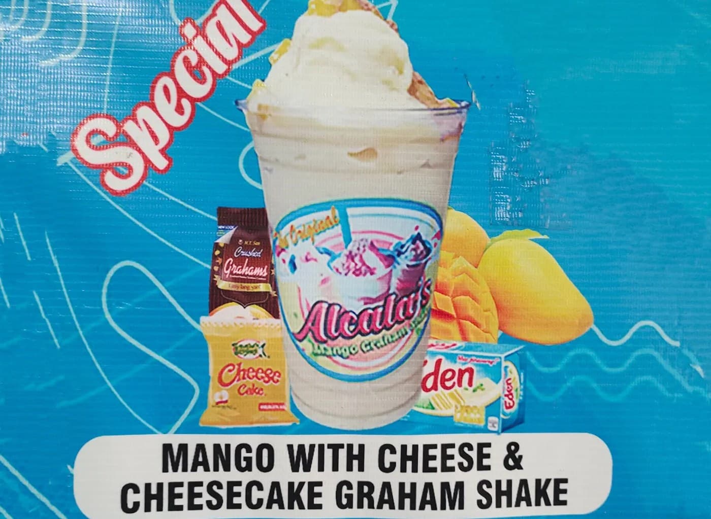 Mango with Cheese & Cheesecake Graham Shake