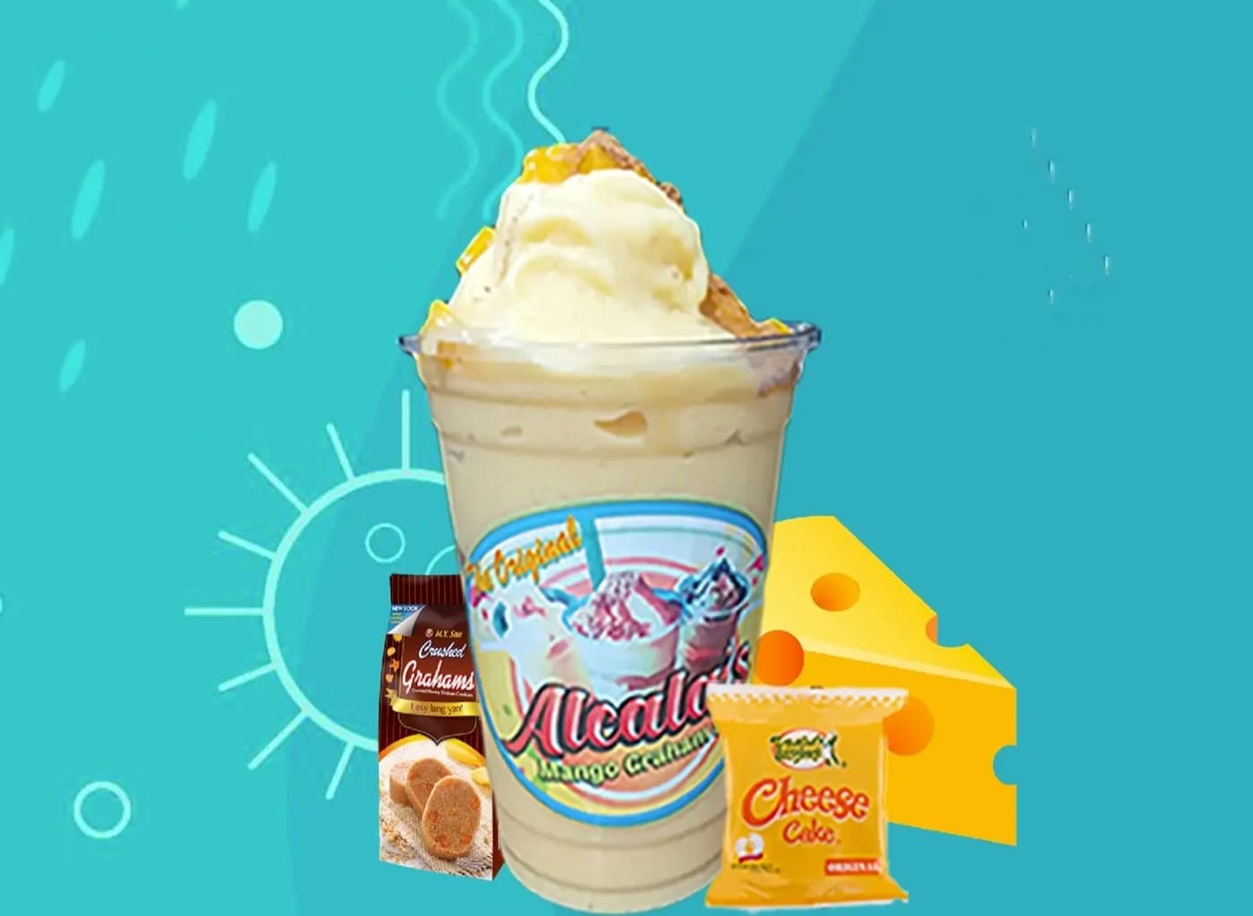 Cheese with Cheesecake Graham Shake