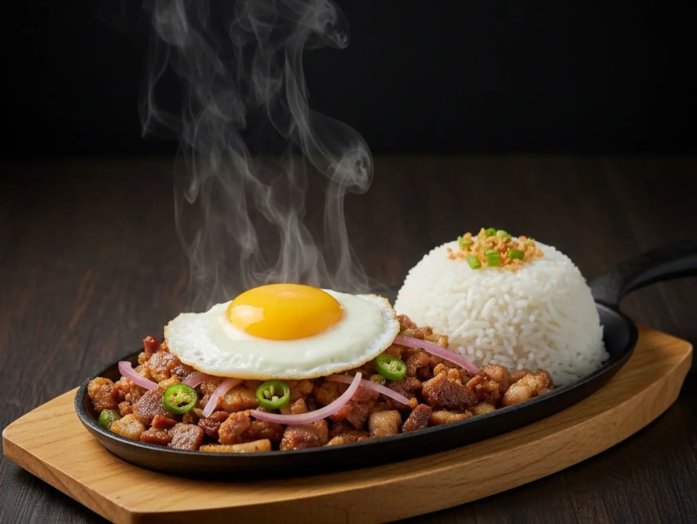 Beef  Sisig rice meal