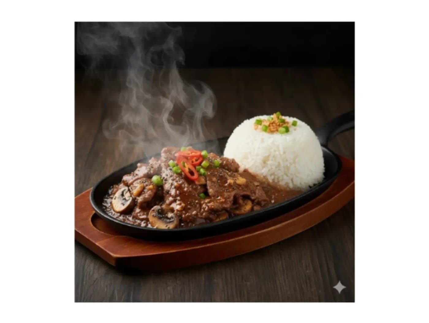 Garlic pepper beef