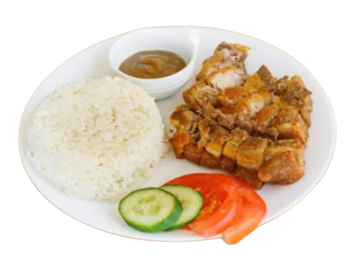 Letchon Kawali With Rice