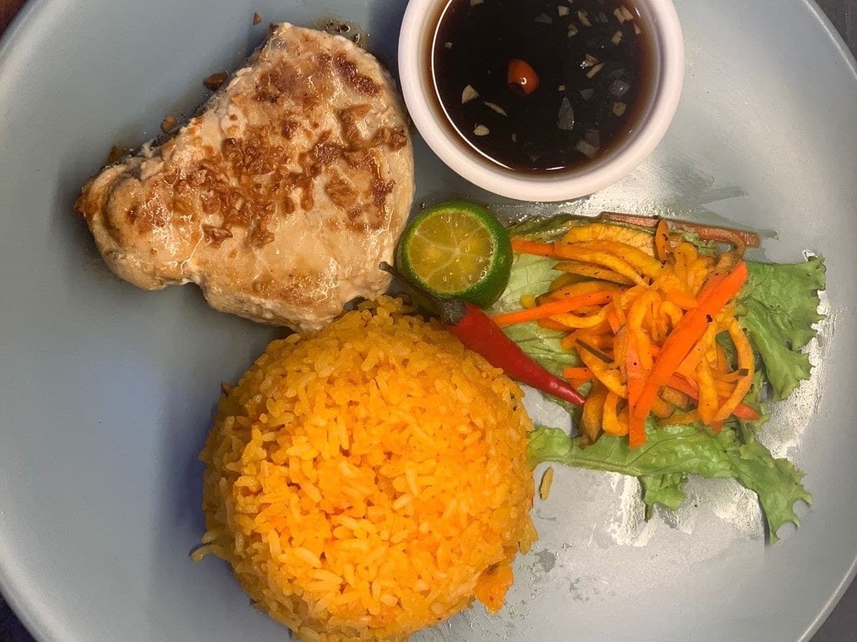 Ls grilled blue marlin