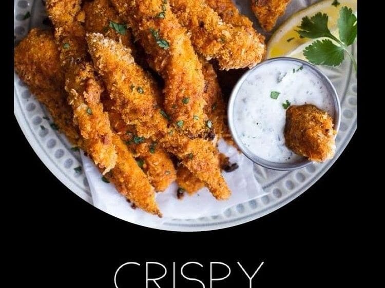Crispy Fish Fillet With Mayo Garlic Dip
