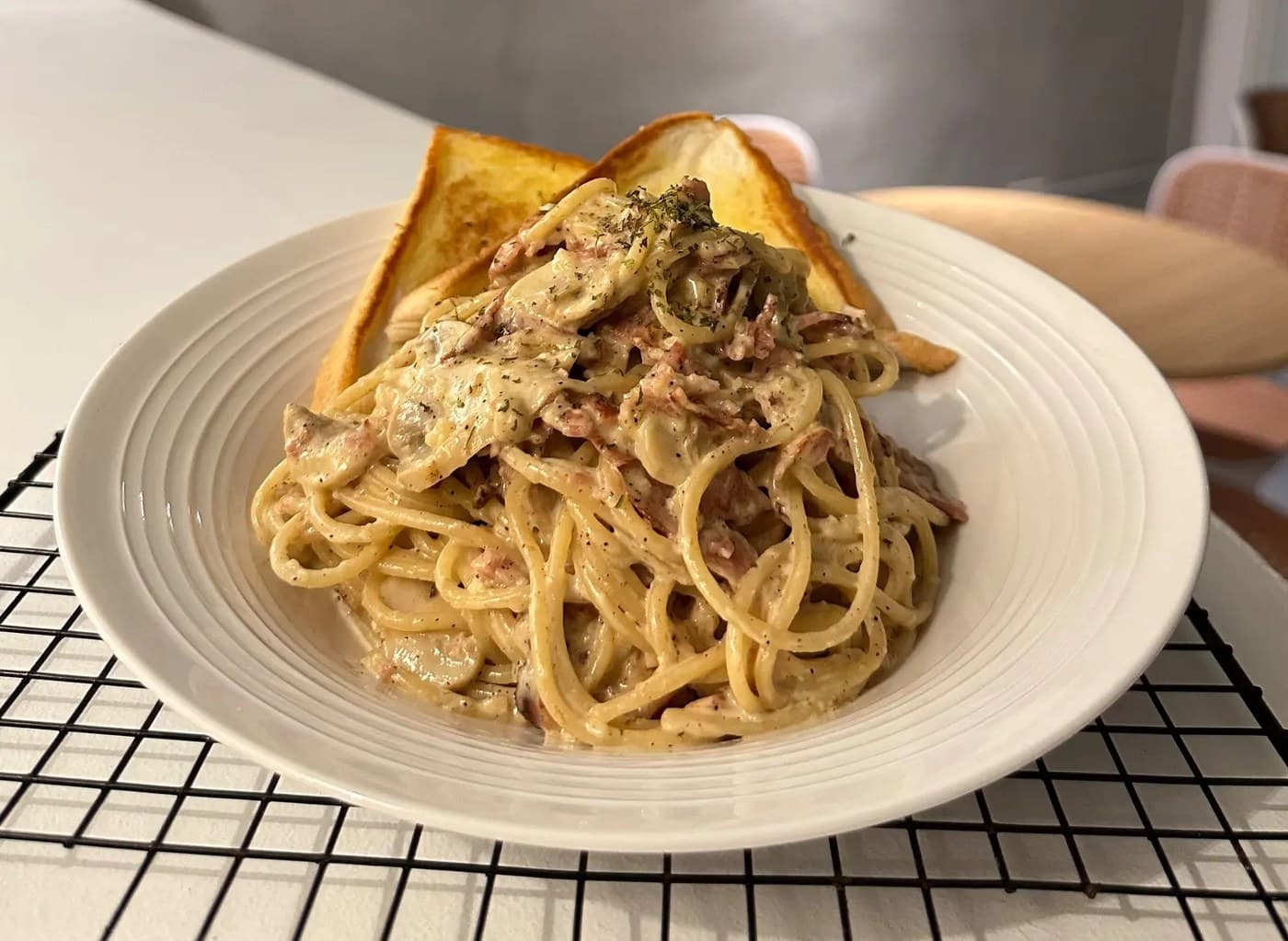 Bacon & Mushroom Carbonara