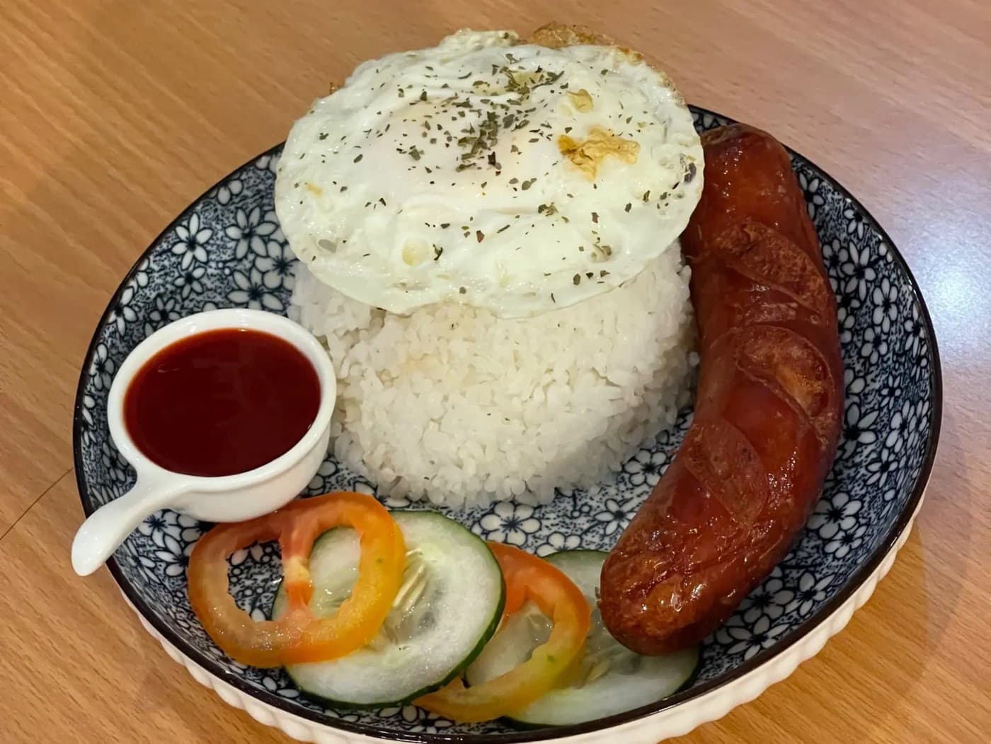 Hungarian Sausage with Rice & Egg