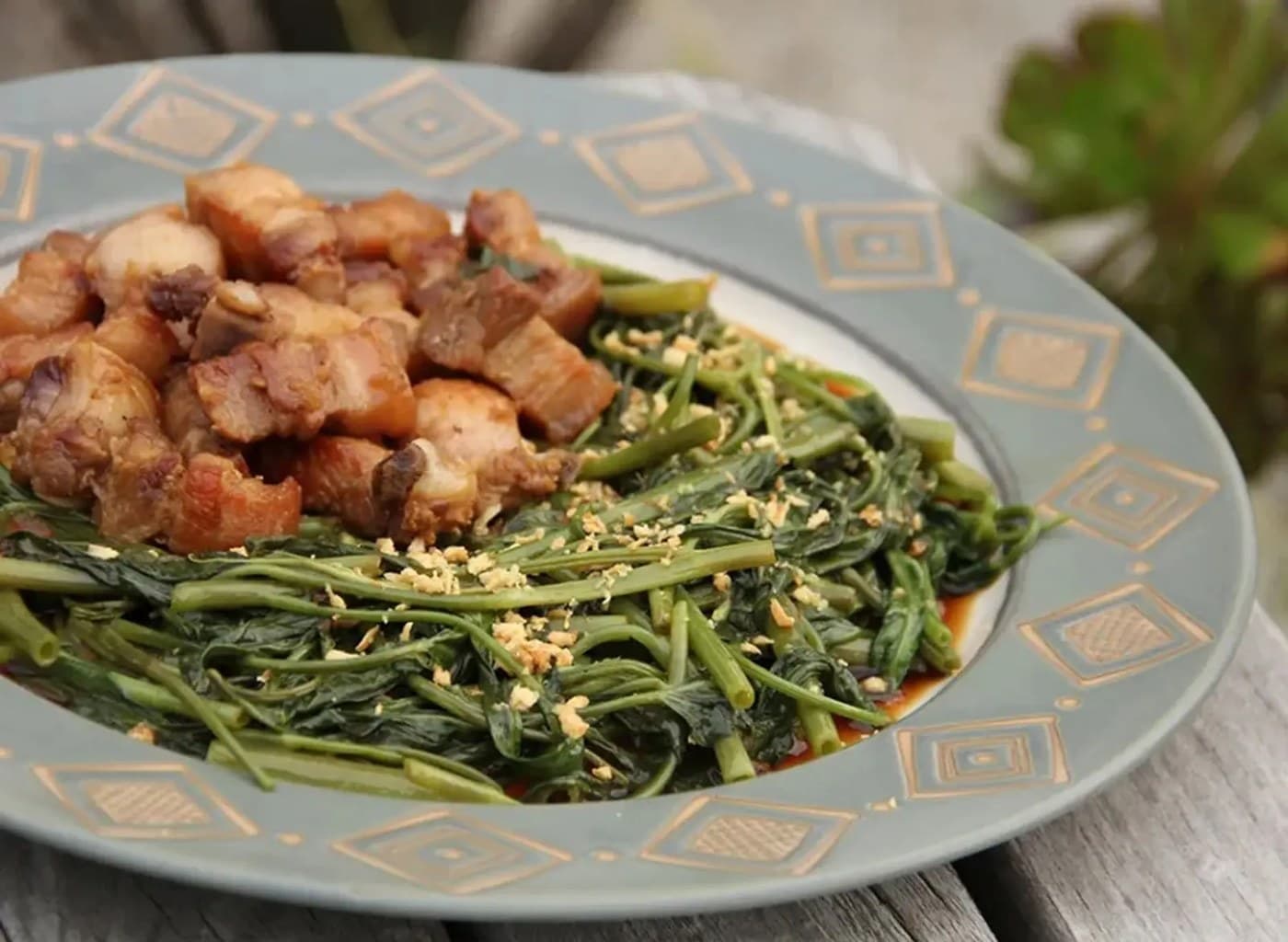 Pork Adobong Kangkong