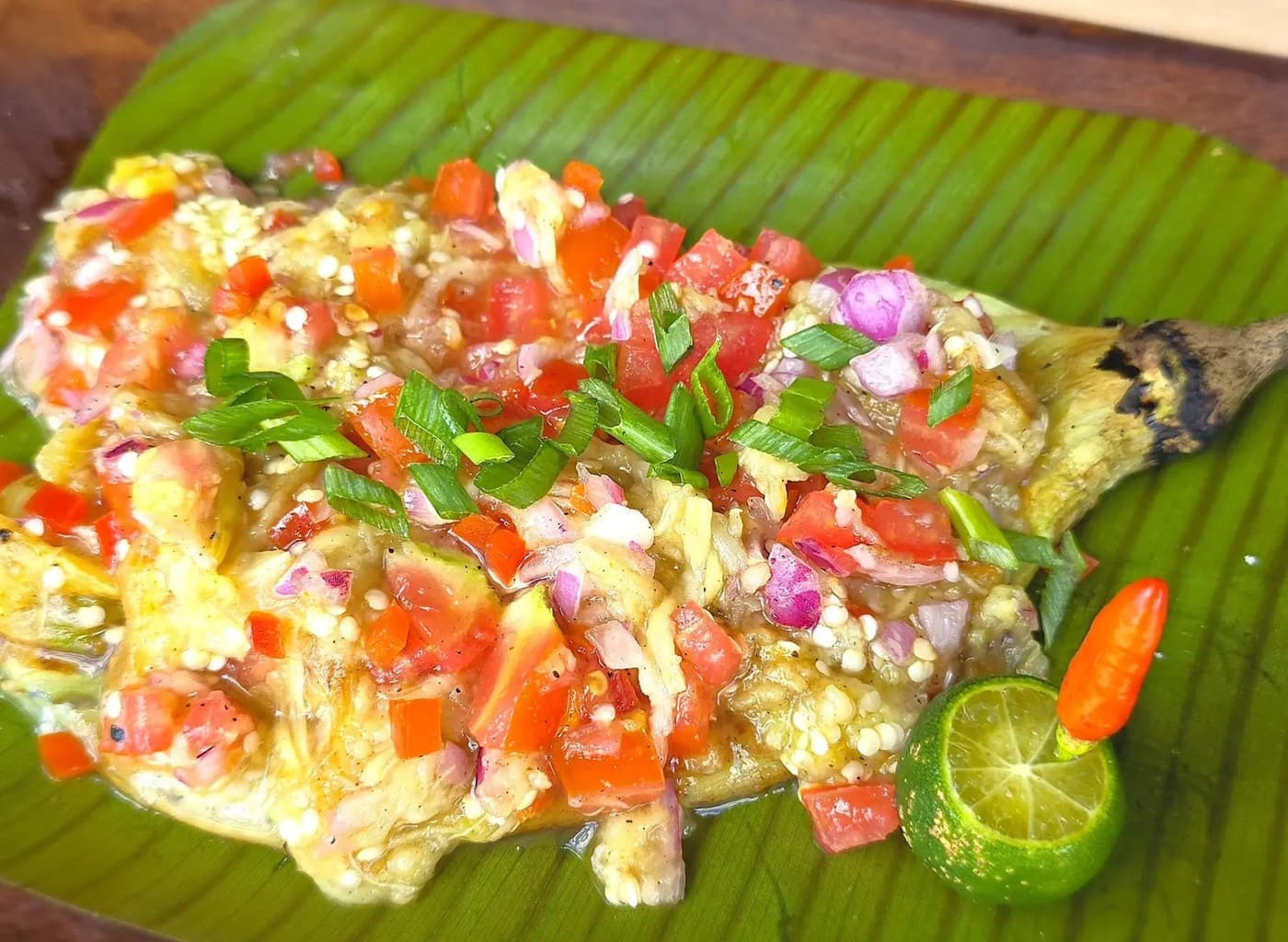 Talong Ensalada (eggplant)