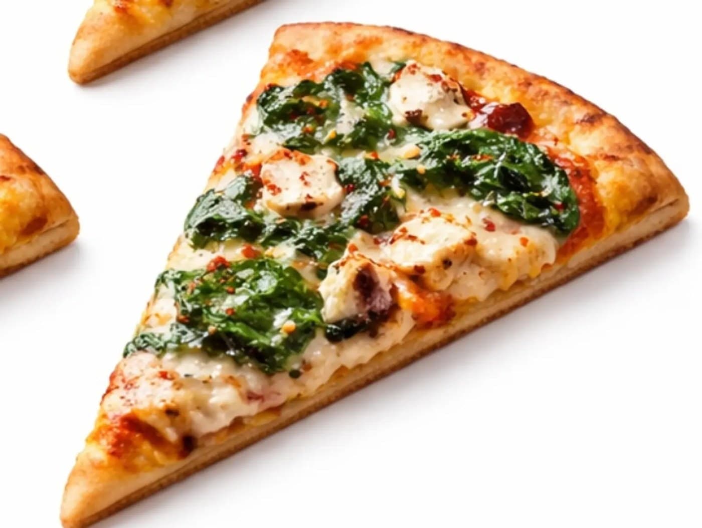 Cheesy Cream Spinach Slice