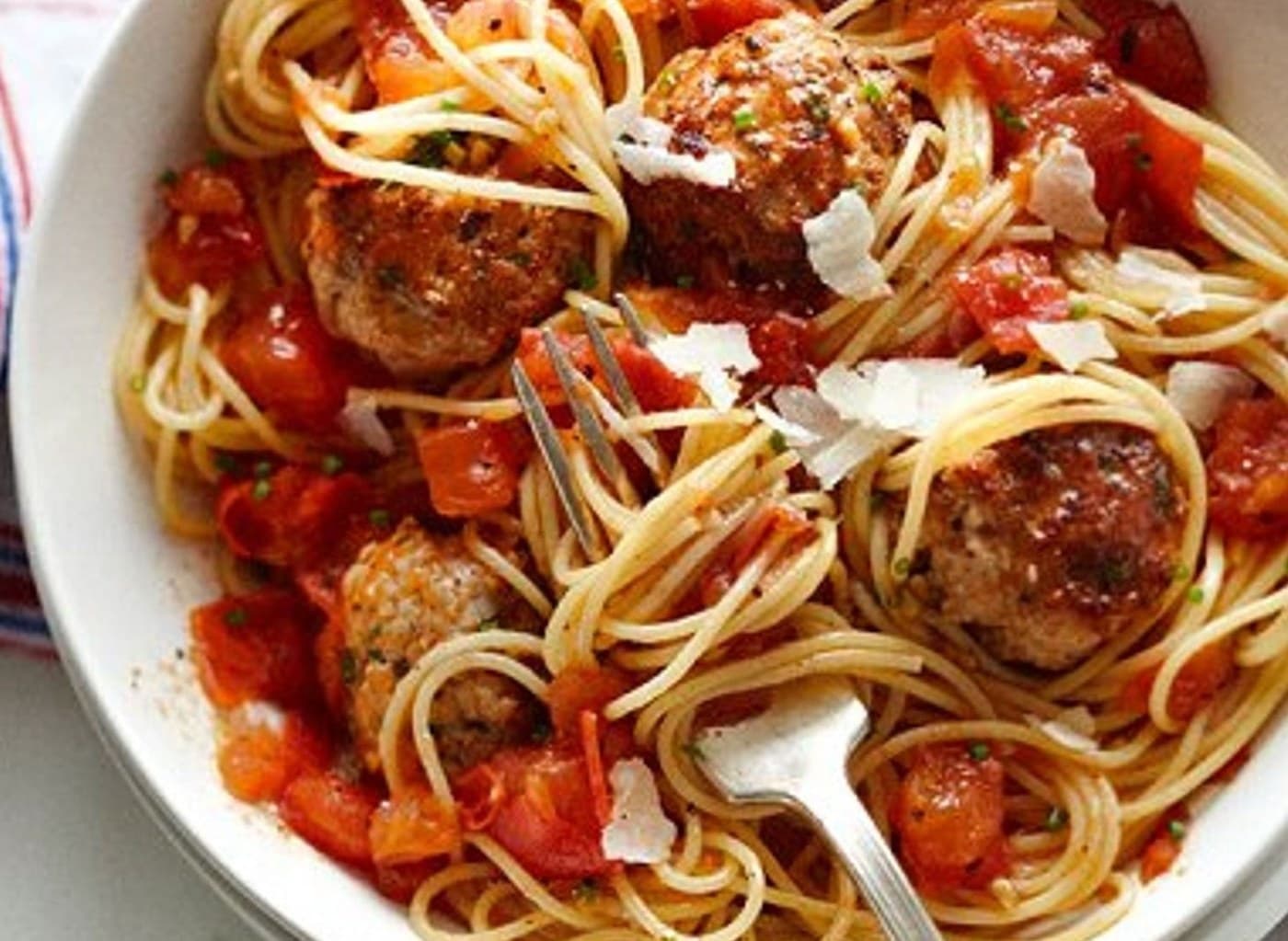 Chicken Meatballs Pasta