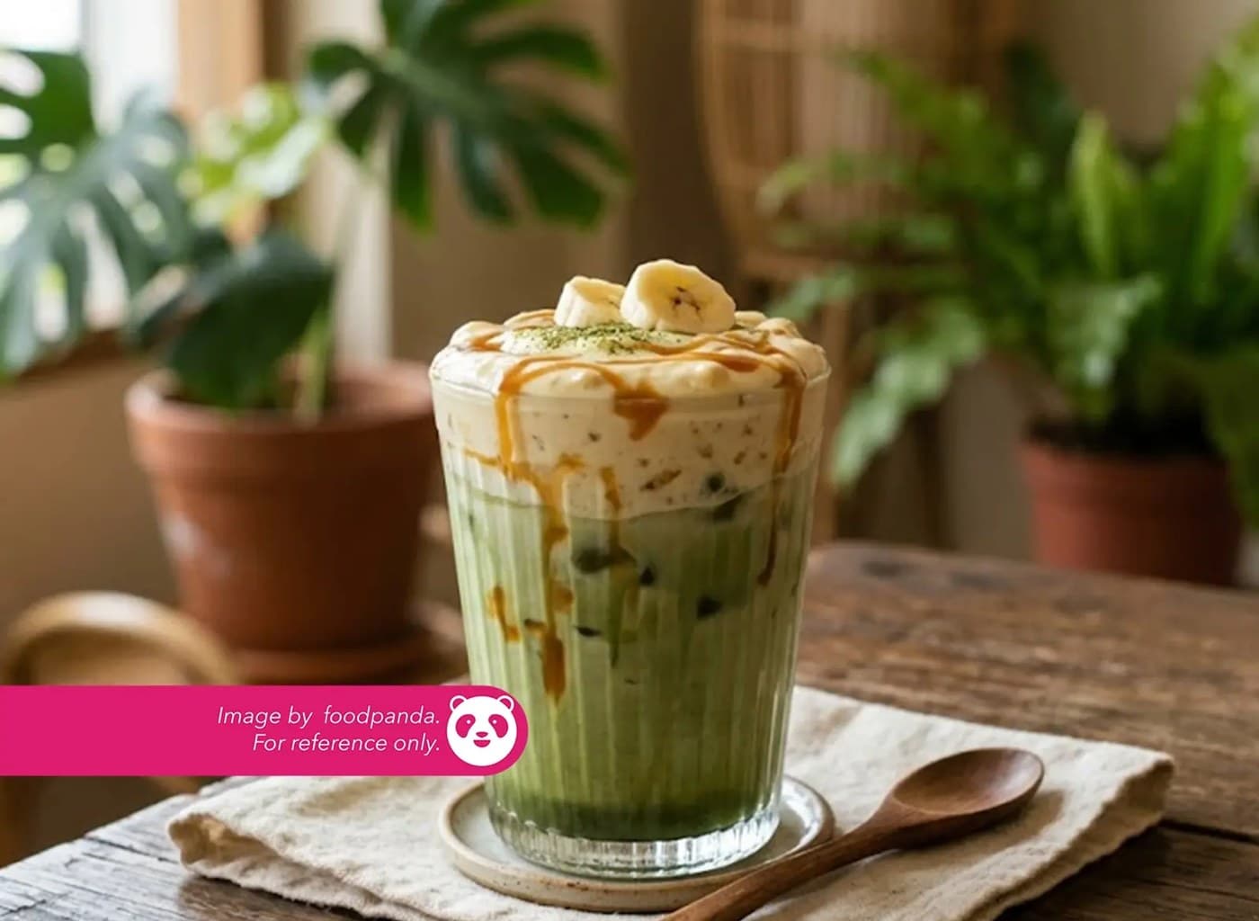 Matcha Banana Pudding Latte (Iced only)