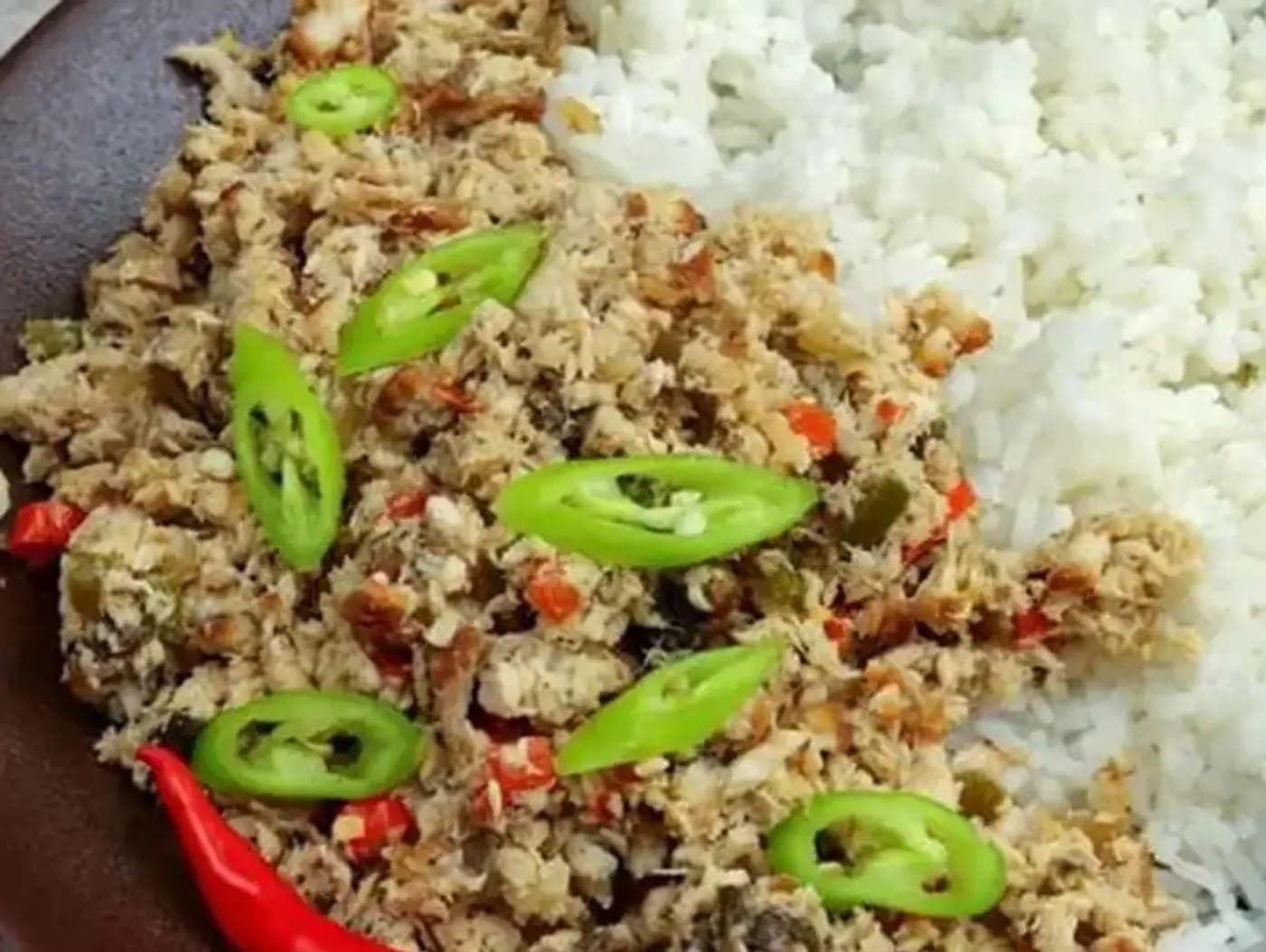 Salted Tuna sisig