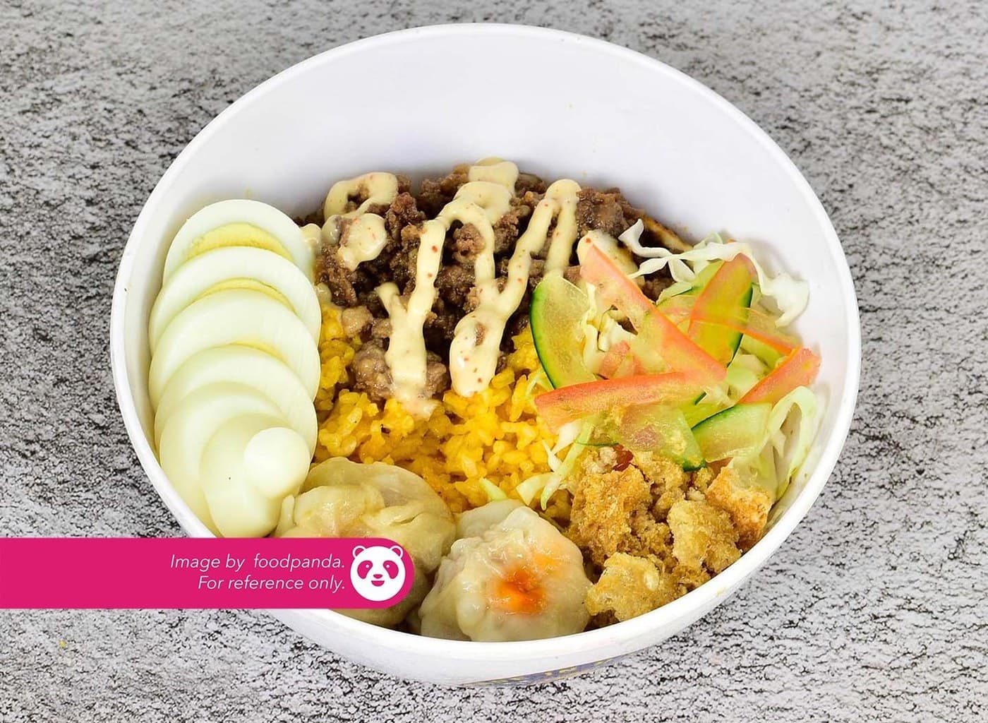 Shawarma Rice with Egg and Cheese