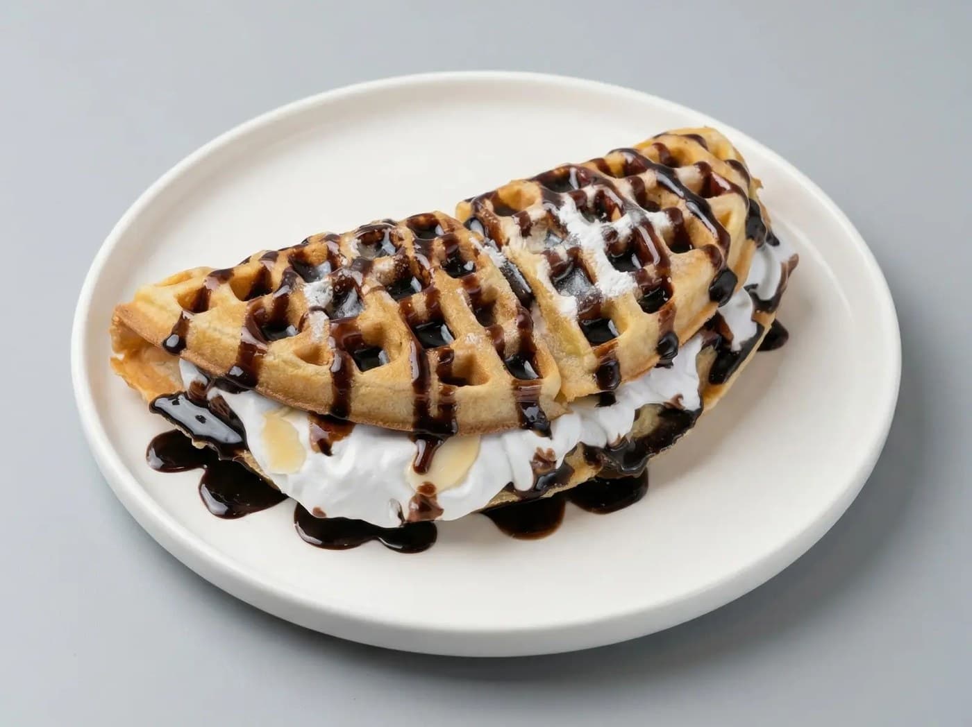Choco Almond Cream Waffle