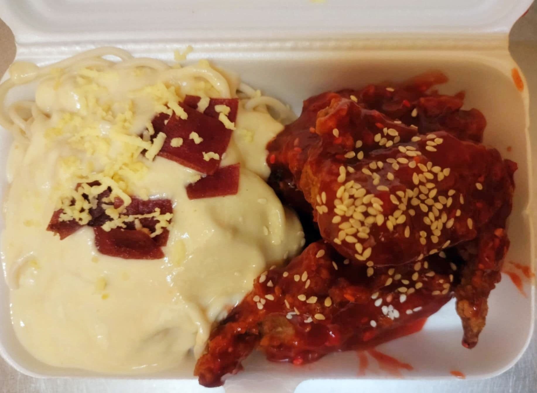 Honey Bbq Chicken +Carbo Pasta