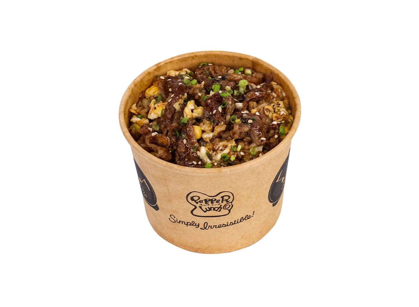 Teriyaki Beef Pepper Rice with Egg