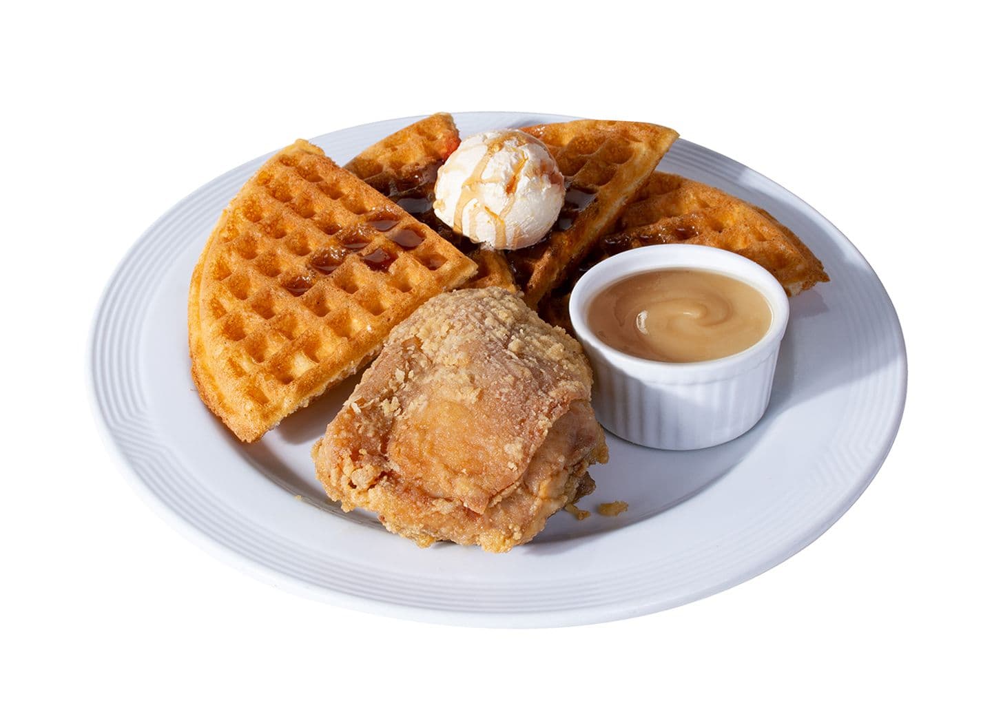 Classic Pan Chicken and Golden Brown Waffle
