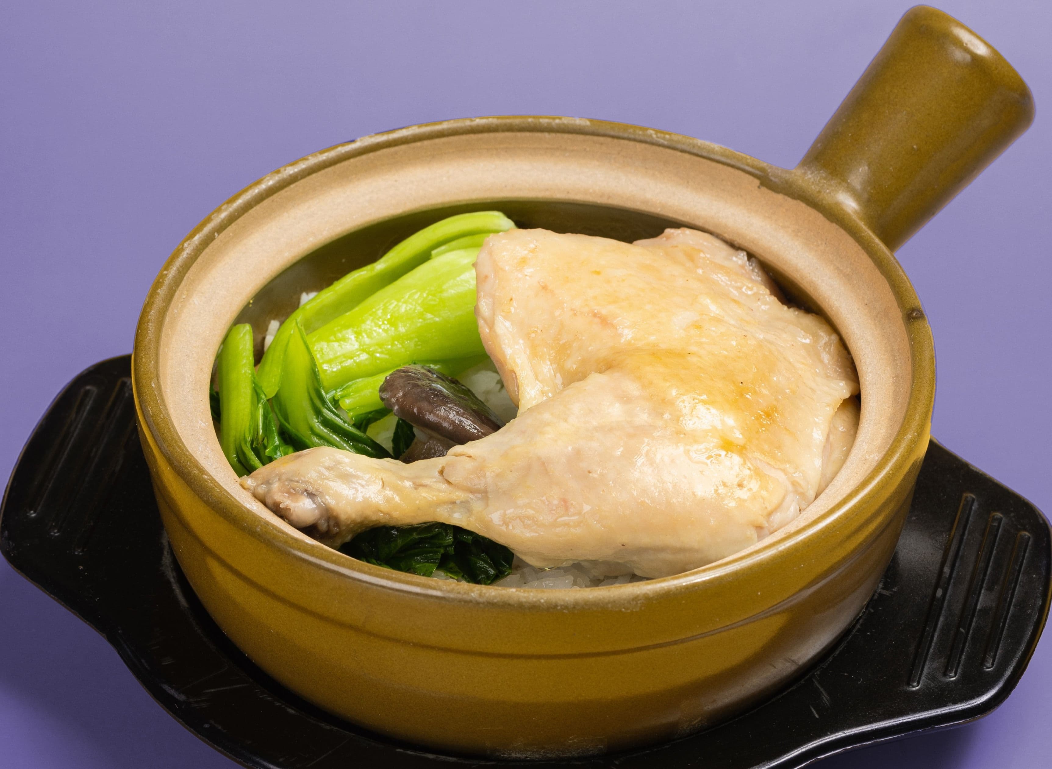 Claypot Rice: Chicken with Mushroom