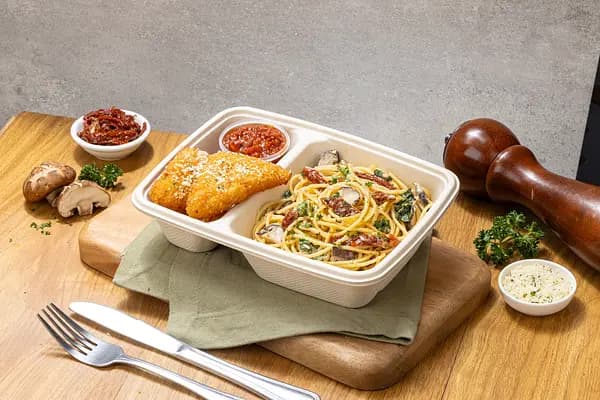 Tuscan Spaghetti with 2pcs Mozzarella