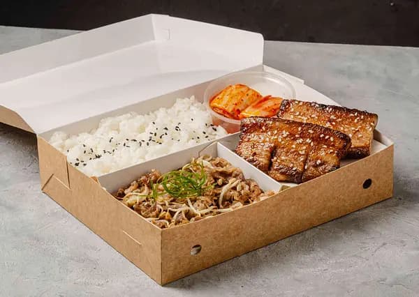 Herbal Pork Belly and Beef Gwangyang Dosirak