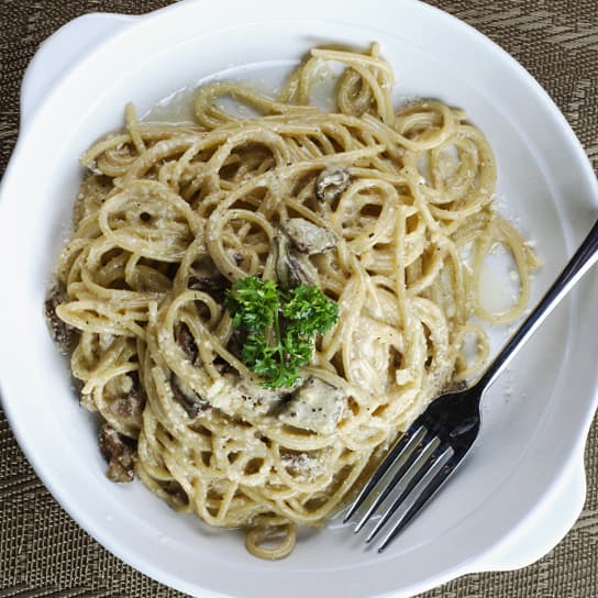 Porcini and Truffle Cream Pasta
