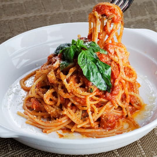 Pasta Pomodoro with Meatballs