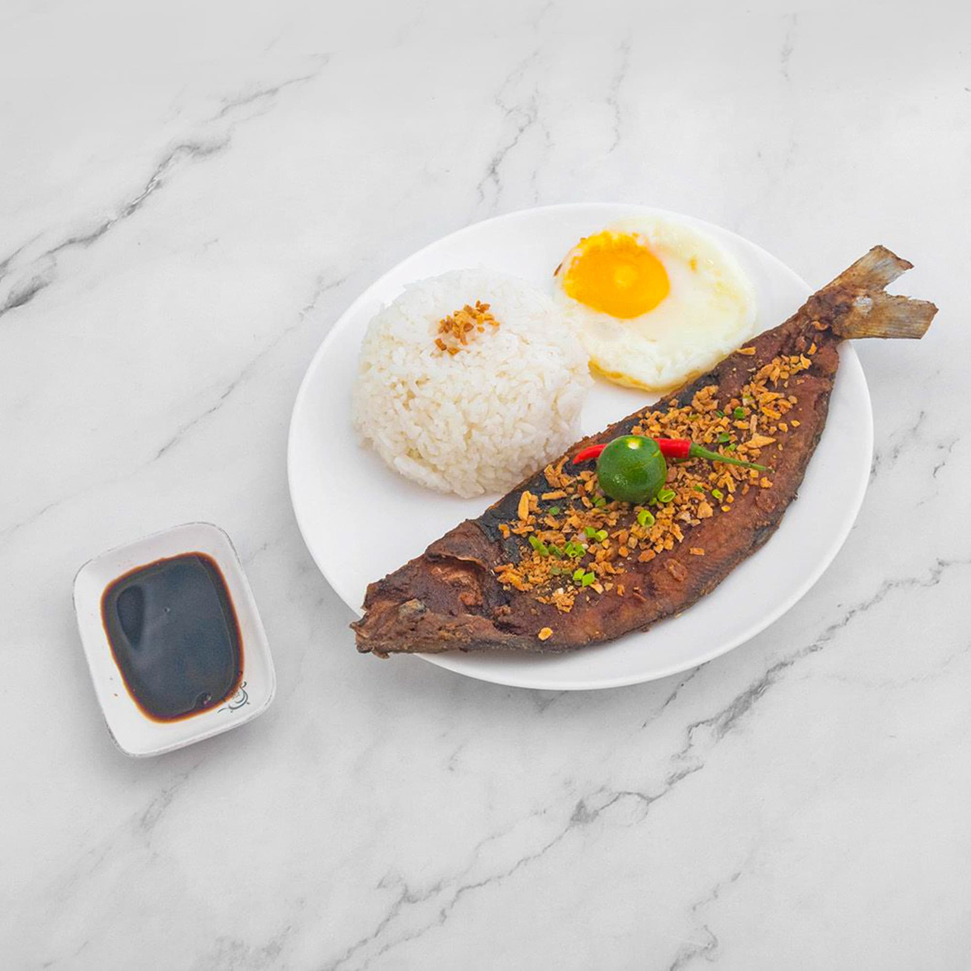 Garlic Bangus Rice Meal