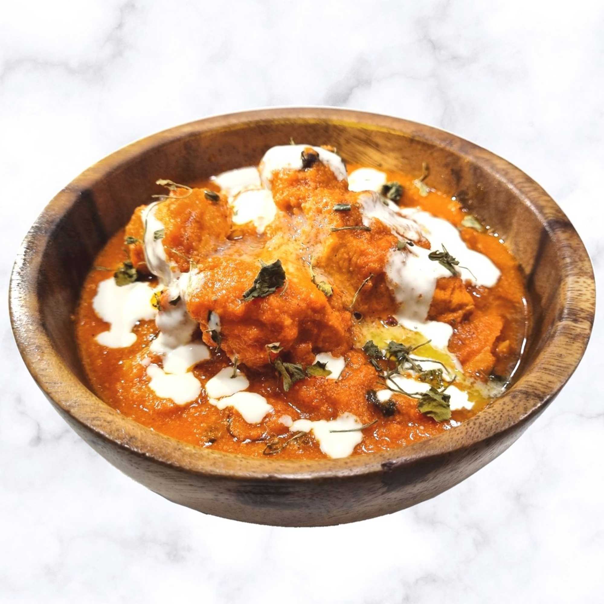Butter Chicken with 1 Cup Basmati Rice and 2 Chapati