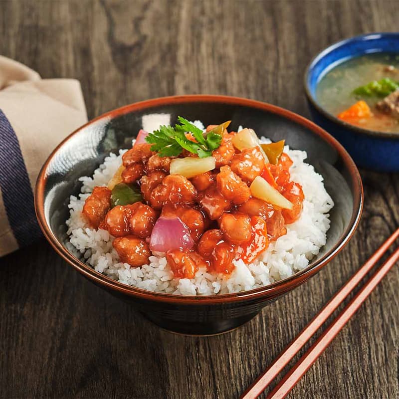 Sweet and Sour Pork Rice