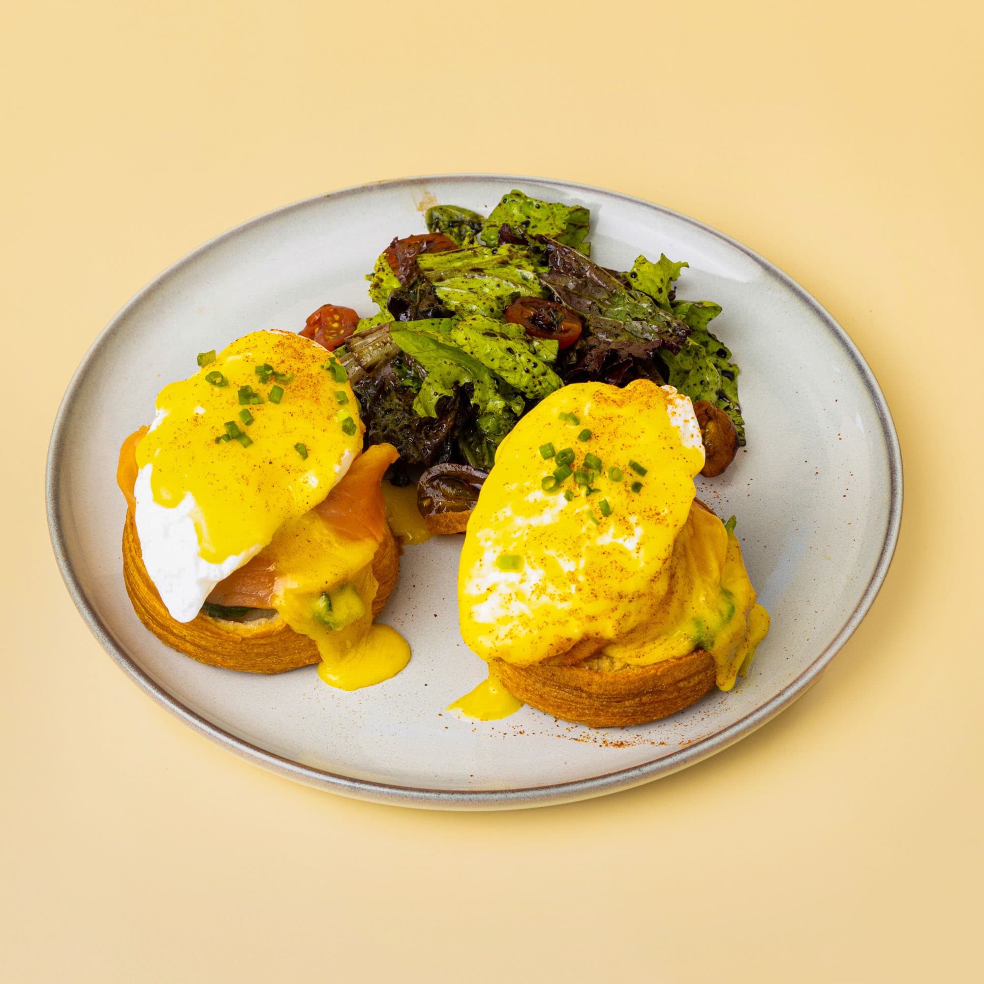 Salmon Florentine Benedict