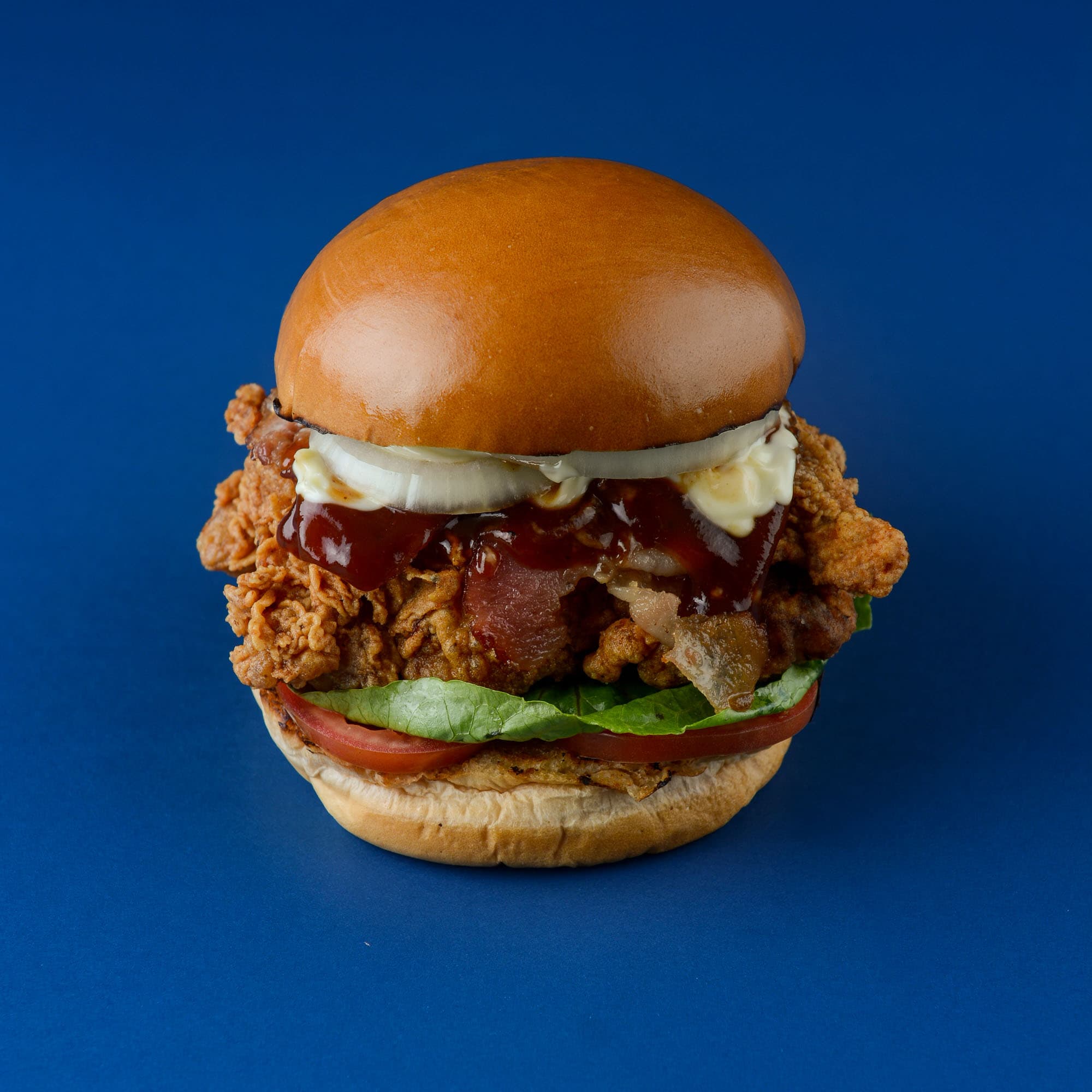 Texas Bacon Barbecue Fried Chicken Sandwich