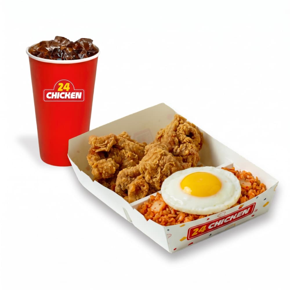 KIMCHI RICE W/ 2PCS BONELESS CHICKEN + DRINK VM2