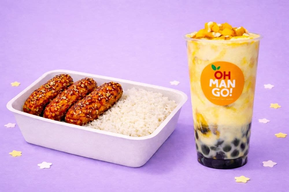 16oz Mango Cheesecake + 3pcs Wings with Rice