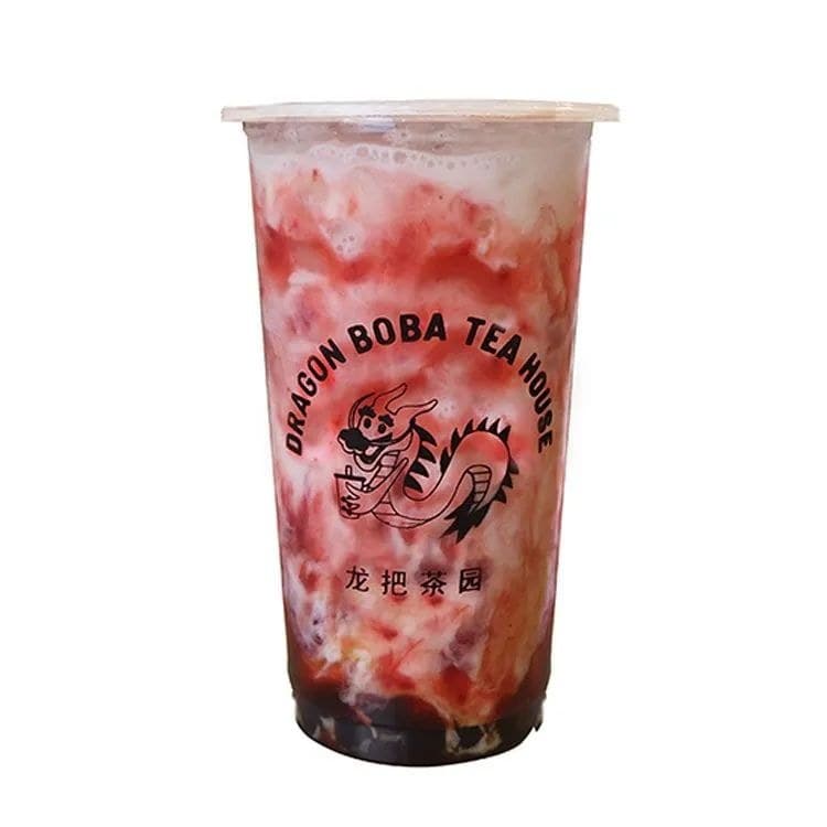 Strawberry Boba Milk