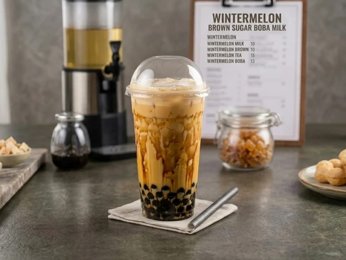 Wintermelon Milk Tea