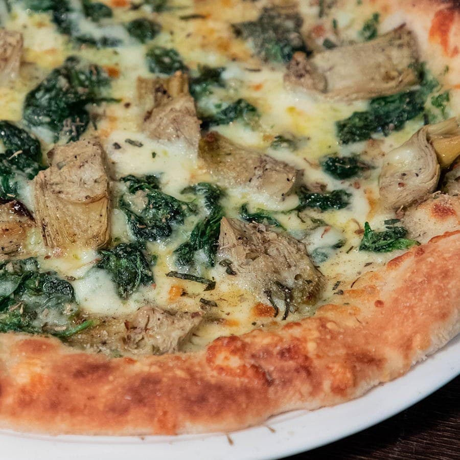 Spinach and Artichoke Pizza