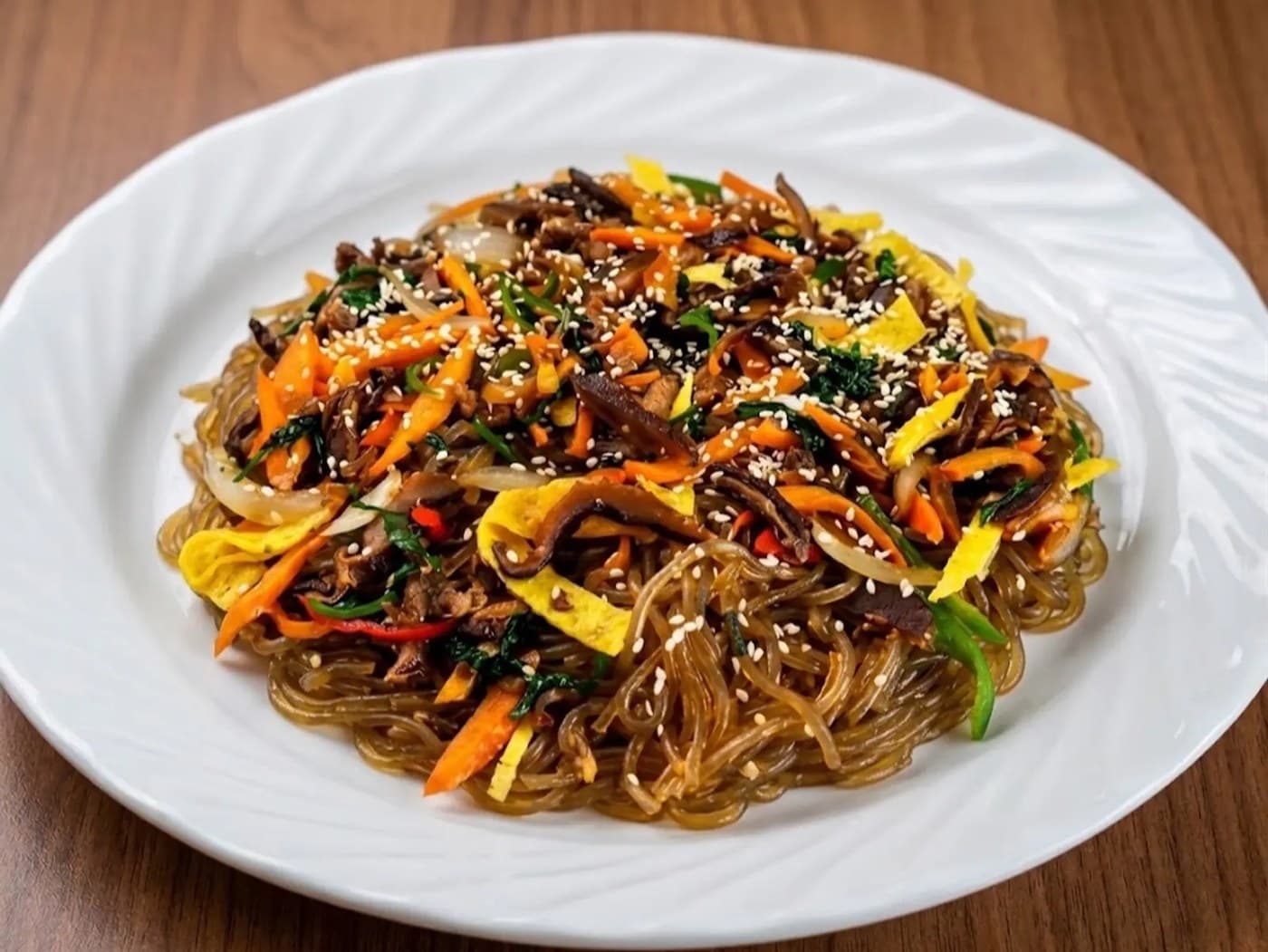 Korean Japchae Noodles