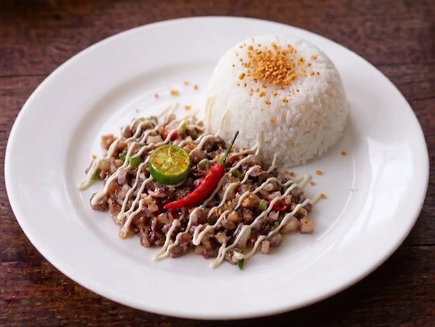 Pork Sisig Rice Meals