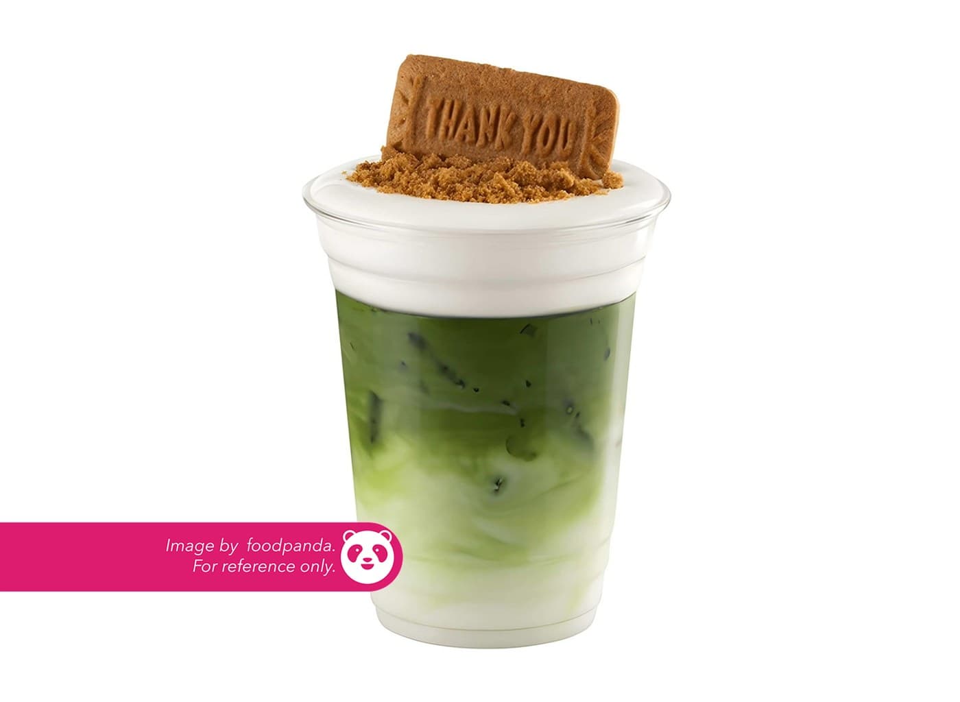 Iced Biscoff Matcha Latte