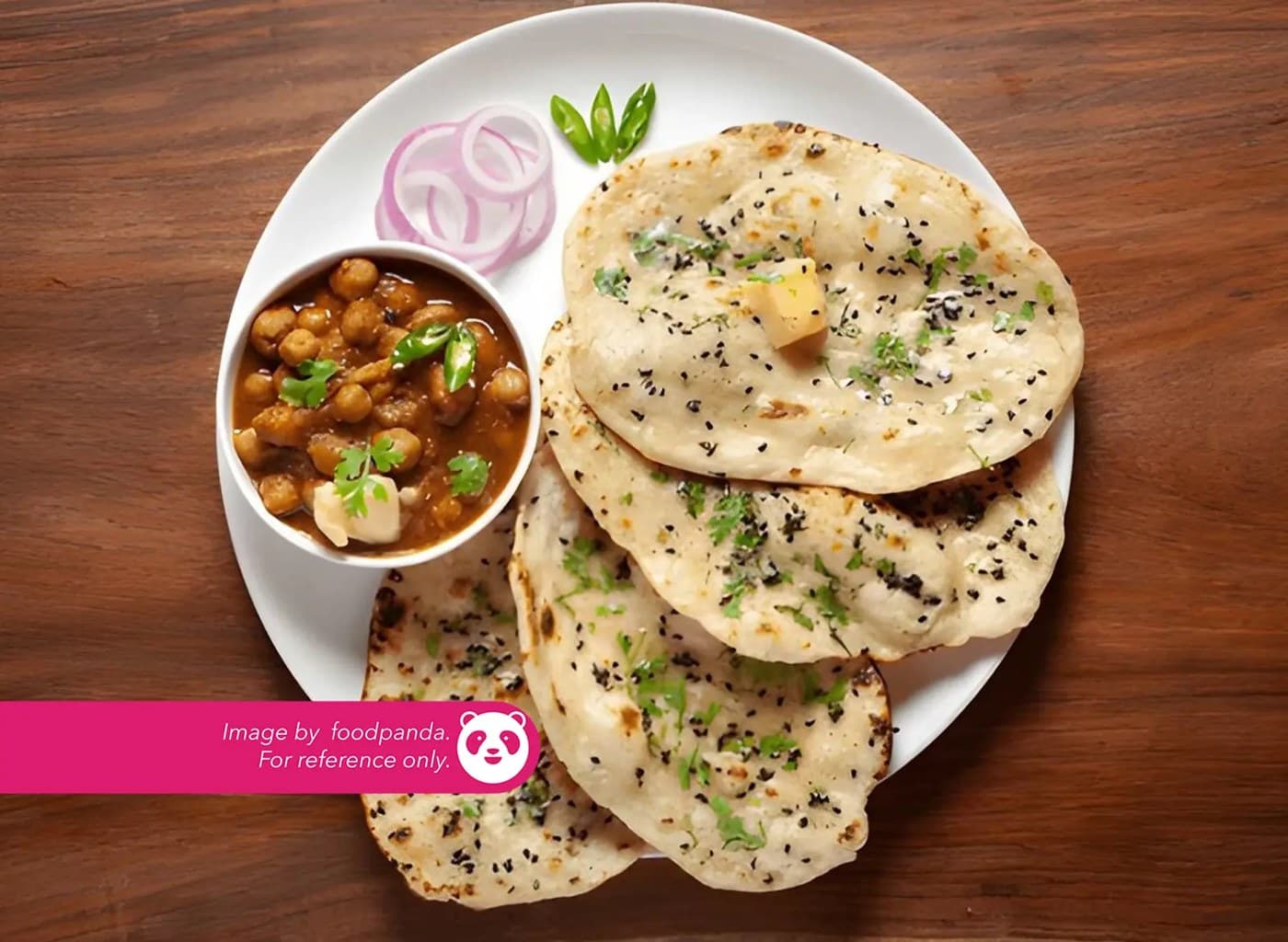Kulcha Naan with Chana