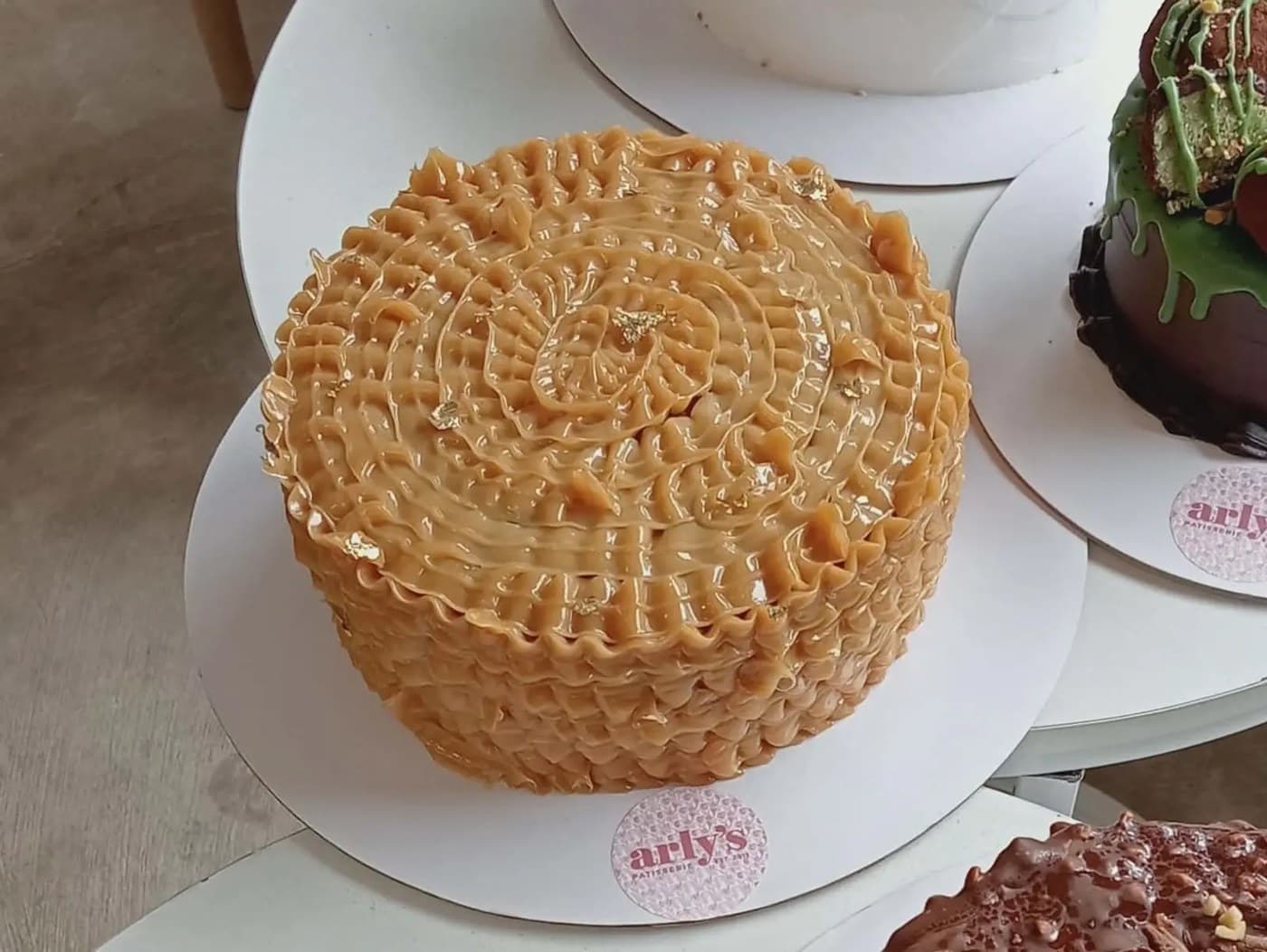 Chocolate Yema cake