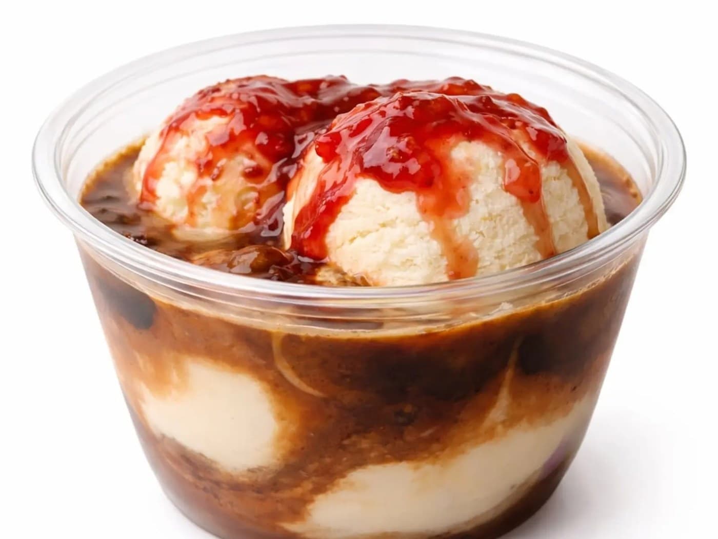 Strawberry Vanilla Awwffogato