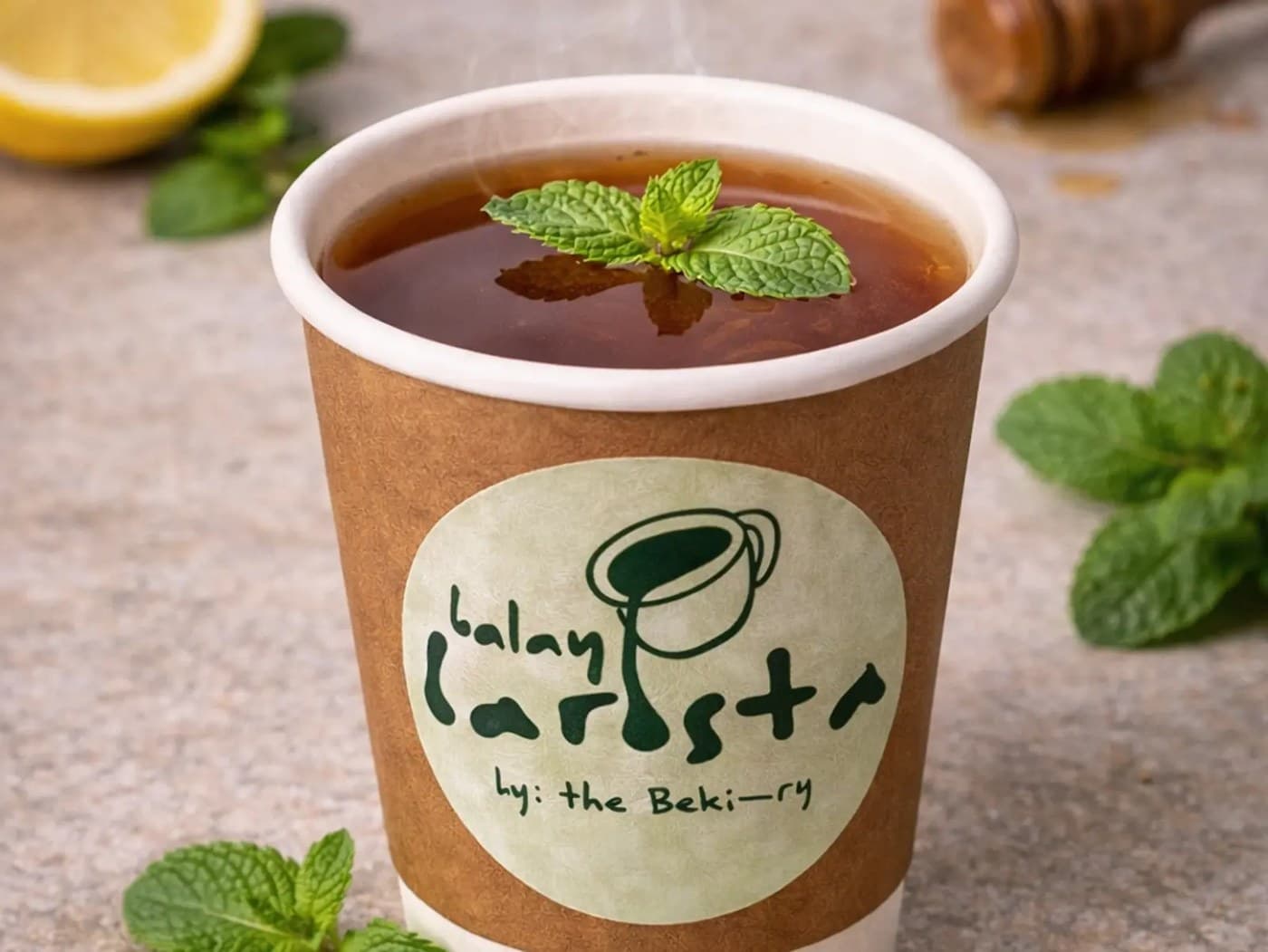 Hot Rose Mint Tea