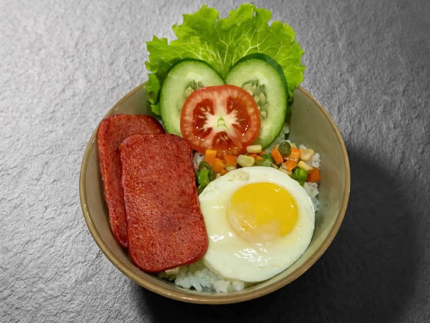 Luncheon Meat Rice Bowl