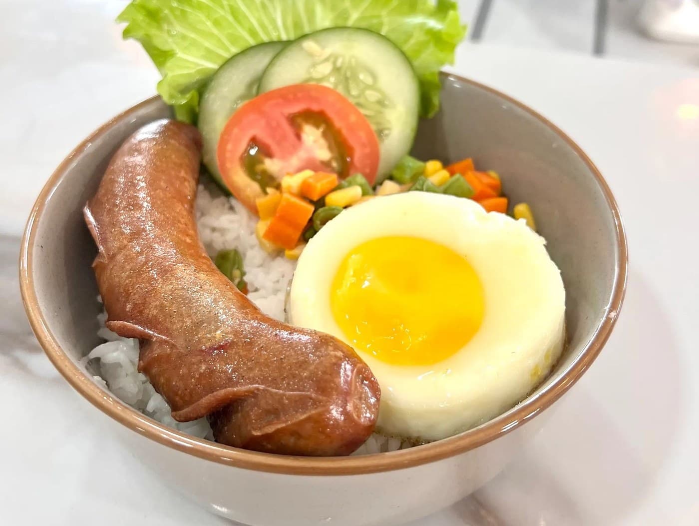 Hungarian Sausage Rice Bowl